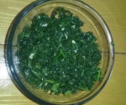 KALE COOKED IN MUSTARD OIL : SAAG